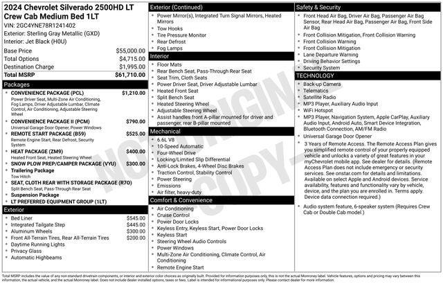 2024 Chevrolet Silverado 2500HD LT 4WD