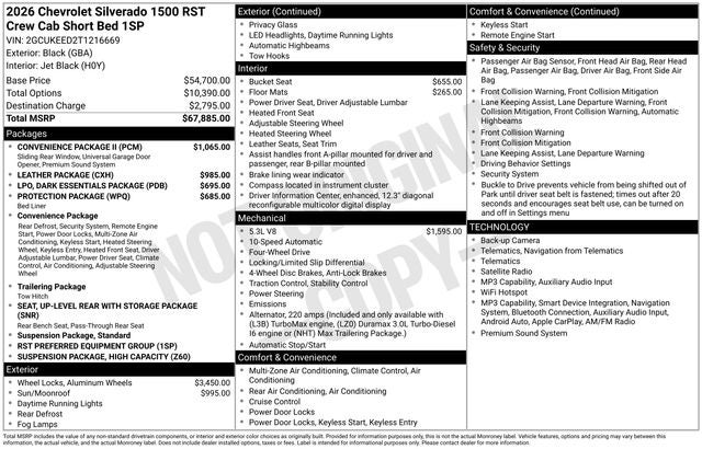 2026 Chevrolet Silverado 1500 RST
