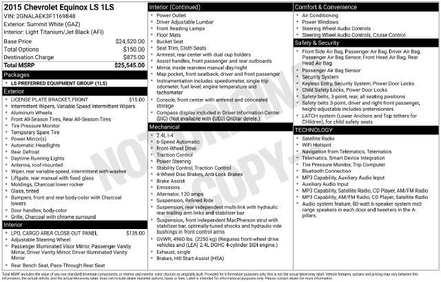 2015 Chevrolet Equinox LS