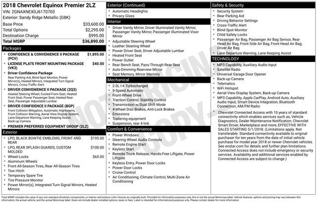 2018 Chevrolet Equinox Premier