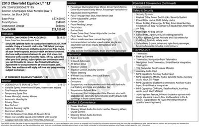 2013 Chevrolet Equinox LT 1LT