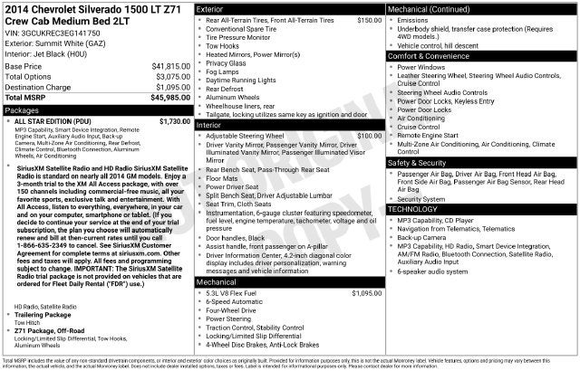 2014 Chevrolet Silverado 1500 LT LT2