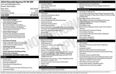 2024 Chevrolet Equinox EV RS W/ SUPER CRUISE