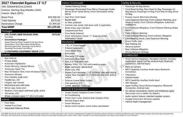 2027 Chevrolet Equinox LT