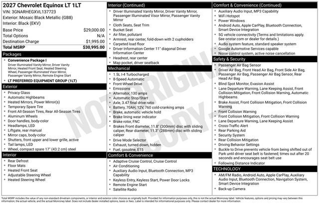 2027 Chevrolet Equinox LT