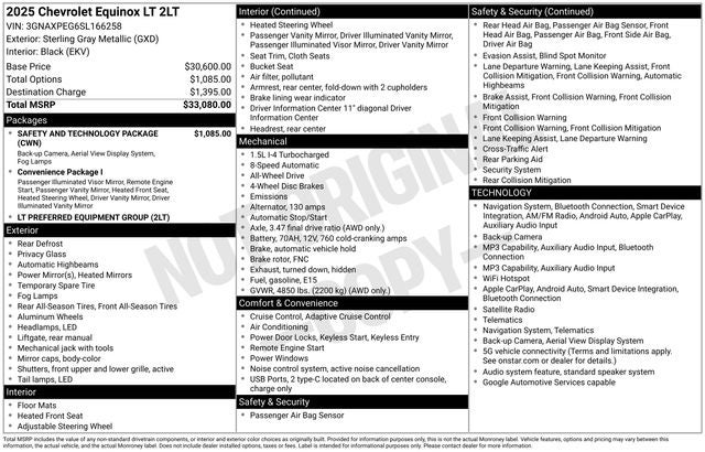 2025 Chevrolet Equinox LT AWD