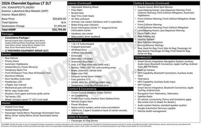 2026 Chevrolet Equinox LT
