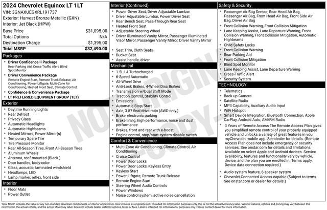 2024 Chevrolet Equinox LT AWD