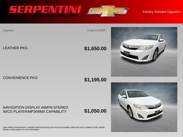 2012 Toyota Camry XLE