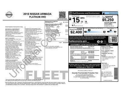 2018 Nissan Armada Platinum W/ COOLED SEATS