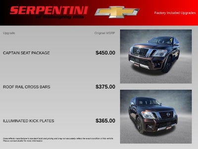 2018 Nissan Armada Platinum W/ COOLED SEATS