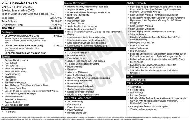2026 Chevrolet Trax LS