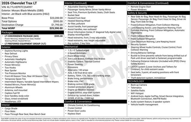 2026 Chevrolet Trax LT