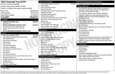 2025 Chevrolet Trax ACTIV