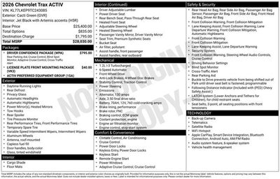 2026 Chevrolet Trax ACTIV
