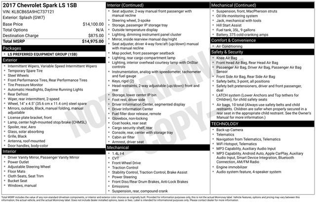 2017 Chevrolet Spark LS