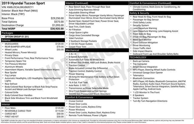 2019 Hyundai Tucson Sport AWD