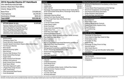 2016 Hyundai Elantra GT Base
