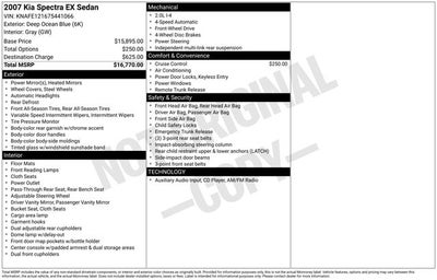 2007 Kia Spectra EX