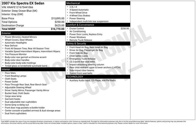 2007 Kia Spectra EX