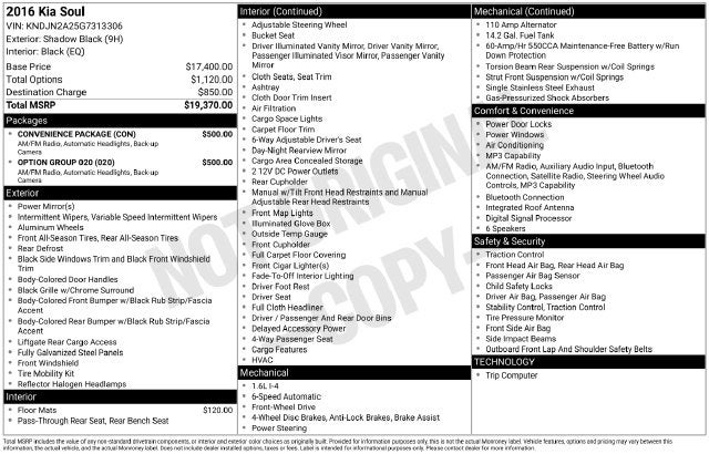 2016 Kia Soul Base