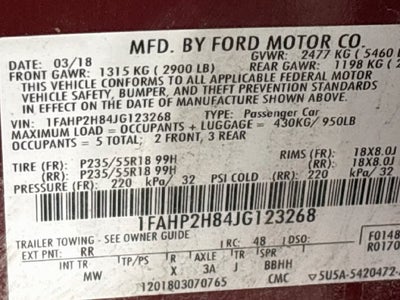 2018 Ford Taurus SEL AWD!