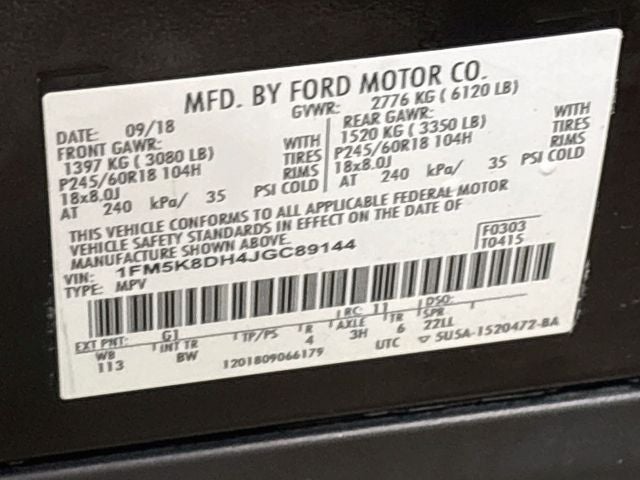 2018 Ford Explorer XLT W/ REMOTE START