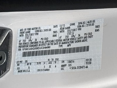 2014 Ford Escape SE 1 OWNER!