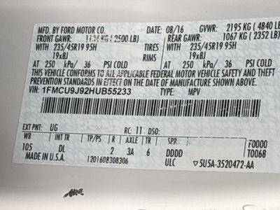 2017 Ford Escape Titanium CLEAN CARFAX!