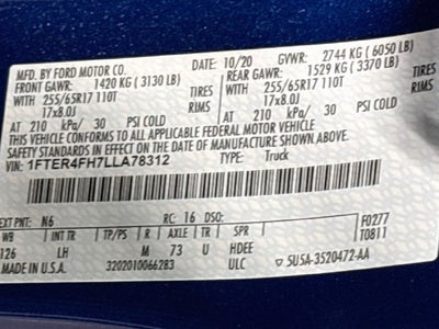 2020 Ford Ranger XLT W/ CLEAN CARFAX!