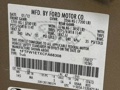 2012 Ford F-150 XLT