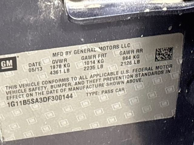 2013 Chevrolet Malibu LS 1LS