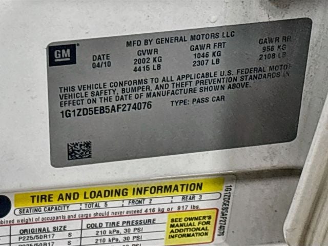 2010 Chevrolet Malibu LT 2LT