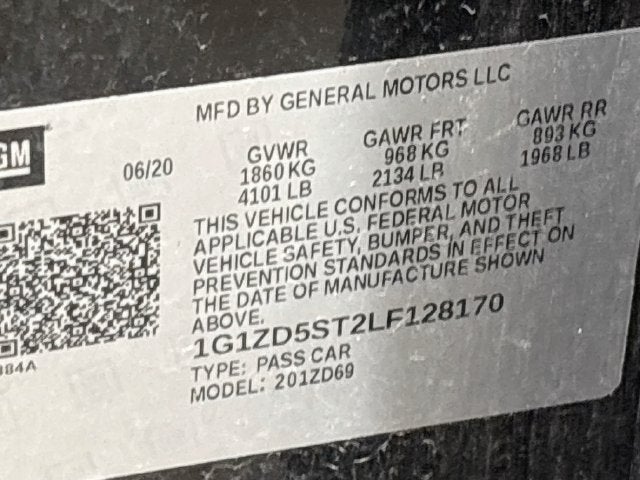 2020 Chevrolet Malibu LT CLEAN CARFAX!