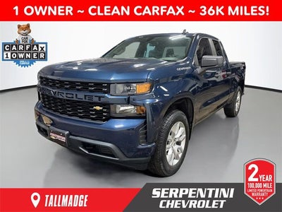 2019 Chevrolet Silverado 1500 Custom 1 OWNER!!