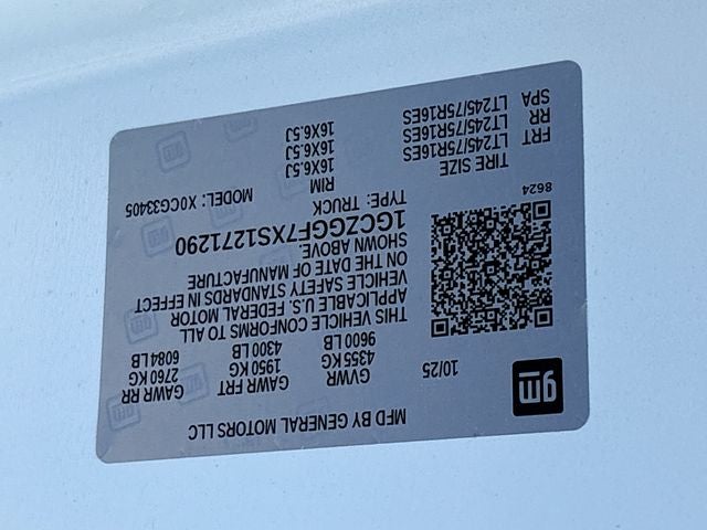 2025 Chevrolet Express 3500 Work Van Cargo