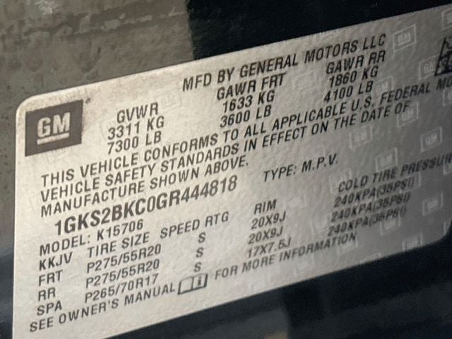 2016 GMC Yukon SLT W/ SUNROOF + REAR DVD