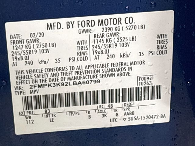 2020 Ford Edge Titanium 1 OWNER!!