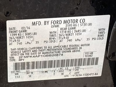 2016 Ford Edge Sport W/ REMOTE START
