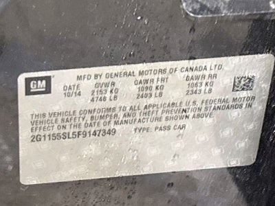 2015 Chevrolet Impala LTZ W/ HEATED SEATS