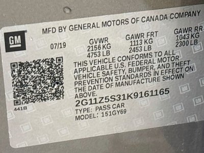 2019 Chevrolet Impala LT