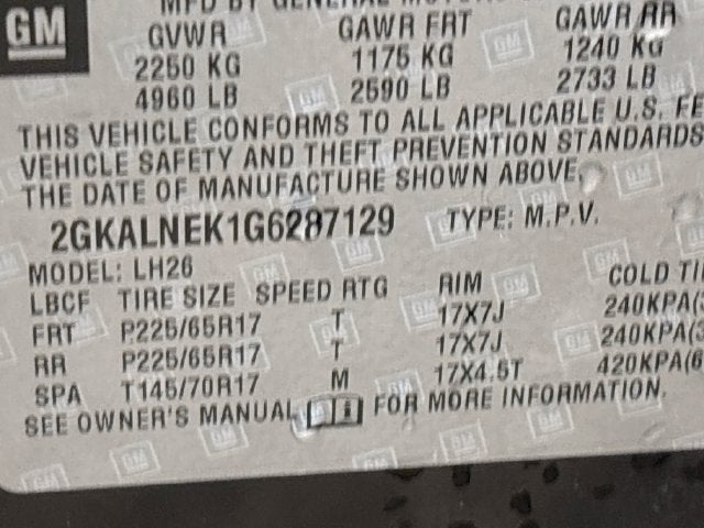 2016 GMC Terrain SLE-2 1 OWNER CLEAN CARFAX!