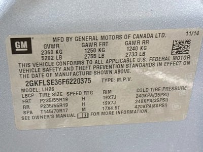 2015 GMC Terrain SLT-1 W/ OPEN ROAD PKG