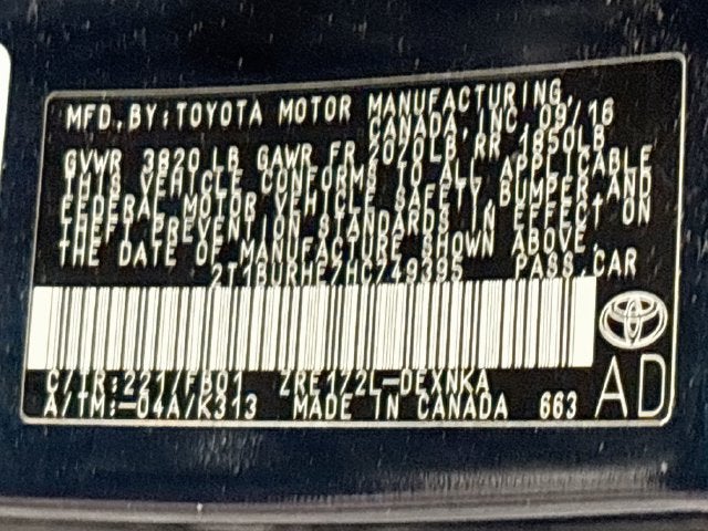 2017 Toyota Corolla LE W/ REVERSE CAM!!