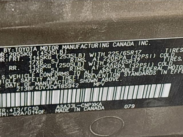 2012 Toyota RAV4 4WD