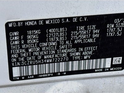 2021 Honda HR-V LX W/ CARPLAY
