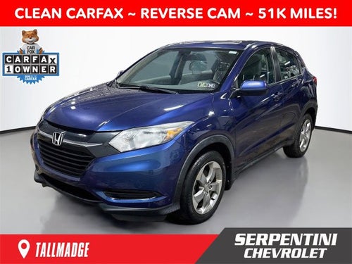 2016 Honda HR-V LX 1 OWNER CLEAN CARFAX!