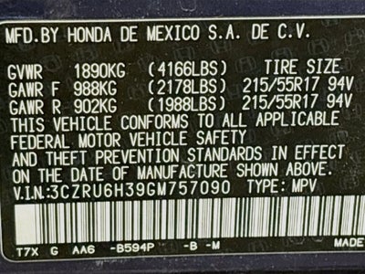 2016 Honda HR-V LX 1 OWNER CLEAN CARFAX!