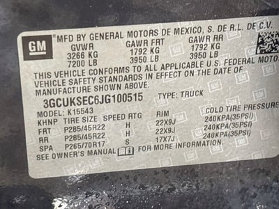 2018 Chevrolet Silverado 1500 LTZ Z71 PLUS PKG!