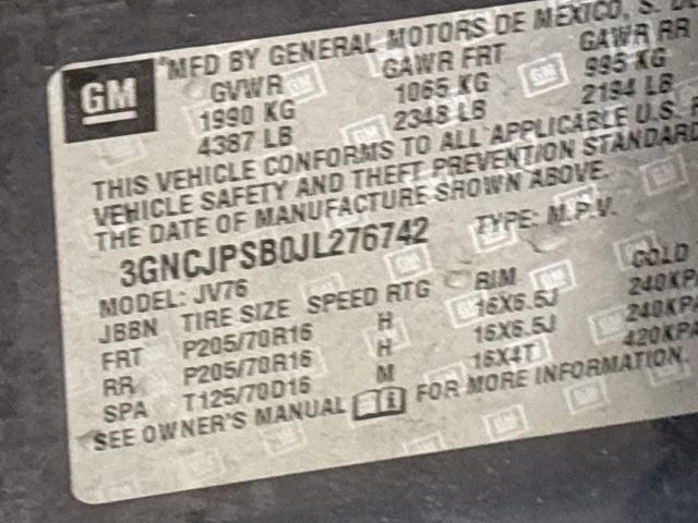 2018 Chevrolet Trax LT AWD!